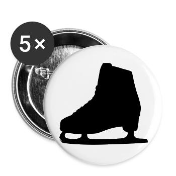Skating - Buttons large 2.2''/56 mm (5-pack) - white - Front
