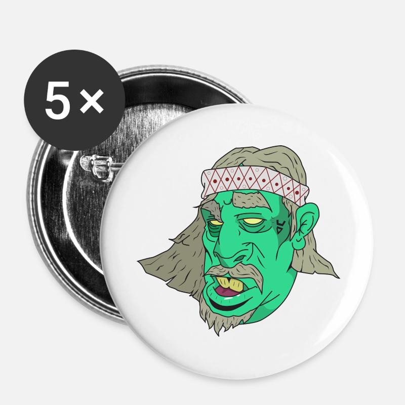 Druid - Buttons large 2.2''/56 mm (5-pack) - white