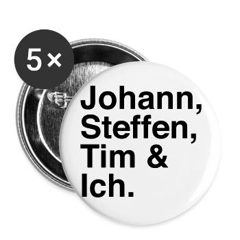 Chefkoch - Buttons groß 56 mm (5er Pack) - Weiß - Vorne
