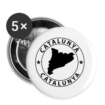 Catalunya - Buttons groß 56 mm (5er Pack) - Weiß - Vorne