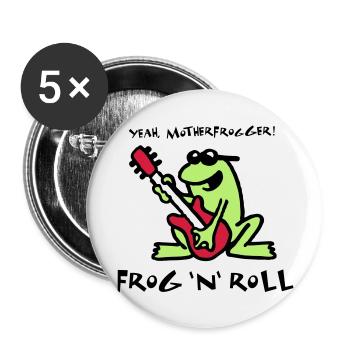 frog_n_roll_072011_d_3c - Buttons large 2.2''/56 mm (5-pack) - white - Front