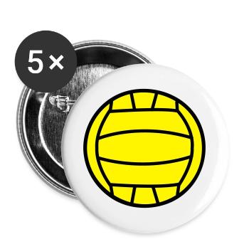 2541614 15552611 volley - Lot de 5 grands badges (56 mm) - blanc - Devant