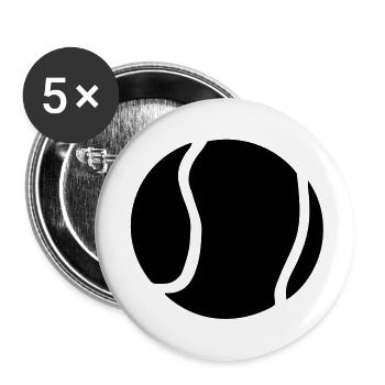 Tennis Ball - Buttons large 2.2''/56 mm (5-pack) - white - Front