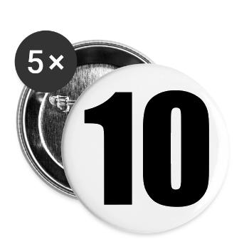 10 - Buttons groß 56 mm (5er Pack) - Weiß - Vorne