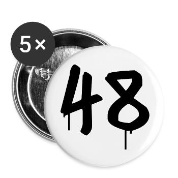 Day: 48 - Buttons large 2.2''/56 mm (5-pack) - white - Front