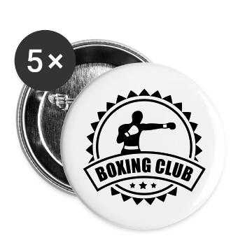 boxing_club__f1 - Buttons groß 56 mm (5er Pack) - Weiß - Vorne