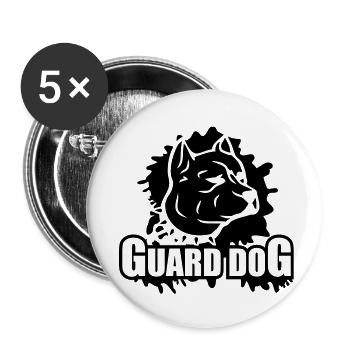 guard_dog__c1 - Buttons large 2.2''/56 mm (5-pack) - white - Front