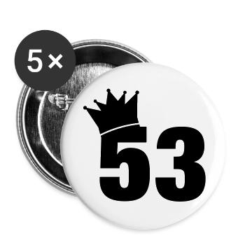 53_krone_f1 - Lot de 5 grands badges (56 mm) - blanc - Devant