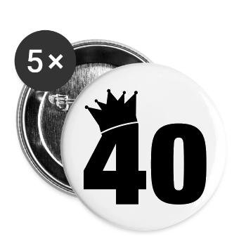 40_krone_f1 - Lot de 5 grands badges (56 mm) - blanc - Devant