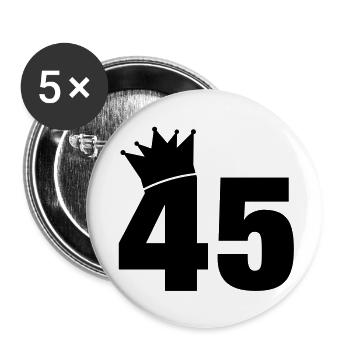 45_krone_f1 - Lot de 5 grands badges (56 mm) - blanc - Devant