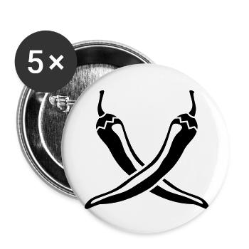 Chilli - Chili - Buttons large 2.2''/56 mm (5-pack) - white - Front