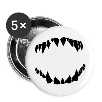 teeth - Buttons large 2.2''/56 mm (5-pack) - white - Front