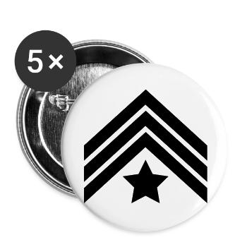 sergeant__f1 - Buttons groß 56 mm (5er Pack) - Weiß - Vorne