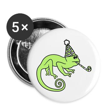 triste anniversaire seul fête des cadeaux - Lot de 5 grands badges (56 mm) - blanc - Devant