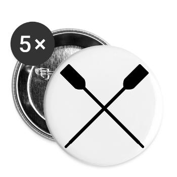 rudern_f1 - Lot de 5 grands badges (56 mm) - blanc - Devant