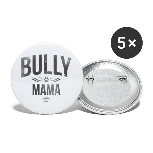 Stolze Bullymama Retro - Buttons groß 56 mm (5er Pack)