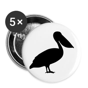 Pelikan - Buttons groß 56 mm (5er Pack) - Weiß - Vorne