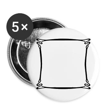 Rahmen frame - Buttons groß 56 mm (5er Pack) - Weiß - Vorne