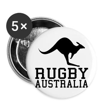 Rugby Australia - Buttons groß 56 mm (5er Pack) - Weiß - Vorne