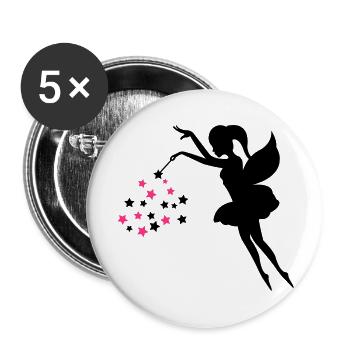 fee2 - Buttons groß 56 mm (5er Pack) - Weiß - Vorne