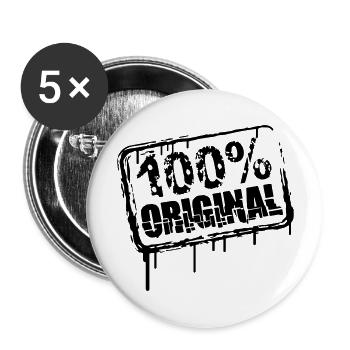 100% Original Stempel Cool - Buttons large 2.2''/56 mm (5-pack) - white - Front