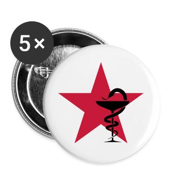 Pharmacy / Apotheke / Pharmacie - Buttons large 2.2''/56 mm (5-pack) - white - Front