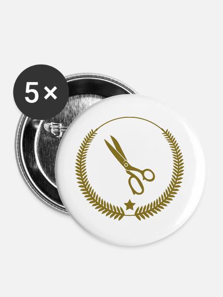 Sewing / Nähen / Couture - Buttons groß 56 mm (5er Pack) - Weiß