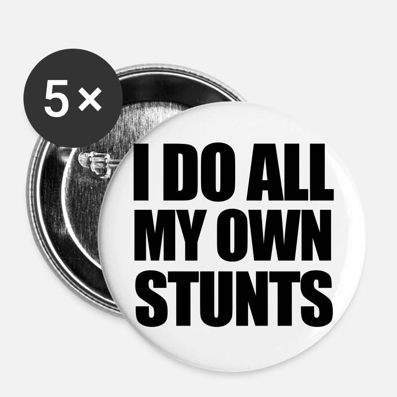 Stunts - Buttons large 2.2''/56 mm (5-pack) - white