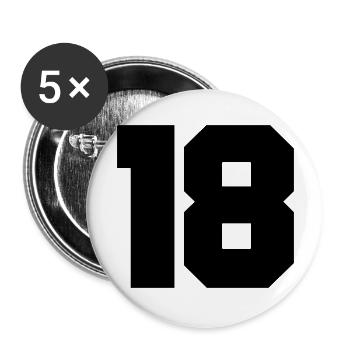18 - Buttons groß 56 mm (5er Pack) - Weiß - Vorne