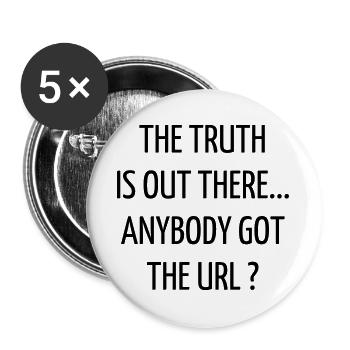 Quote / Gaming / Geek / Gamer / Computer / Game - Buttons large 2.2''/56 mm (5-pack) - white - Front