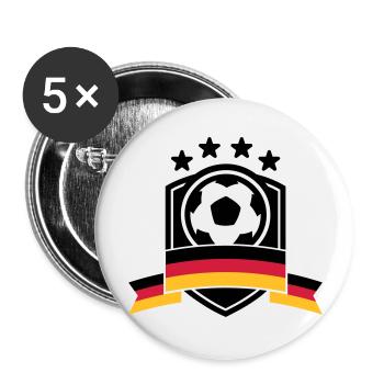 Germany Football Crest 05 - Buttons large 2.2''/56 mm (5-pack) - white - Front