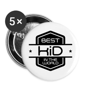 Teenager Teen Ado Jugendlicher Kid Enfant Kind - Buttons large 2.2''/56 mm (5-pack) - white - Front