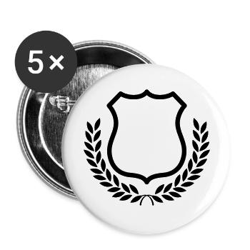 shield - Buttons large 2.2''/56 mm (5-pack) - white - Front