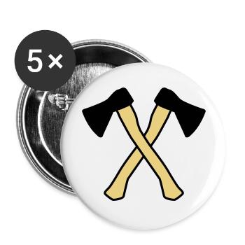 aexte icon - Buttons groß 56 mm (5er Pack) - Weiß - Vorne