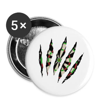 dartboard - Buttons large 2.2''/56 mm (5-pack) - white - Front