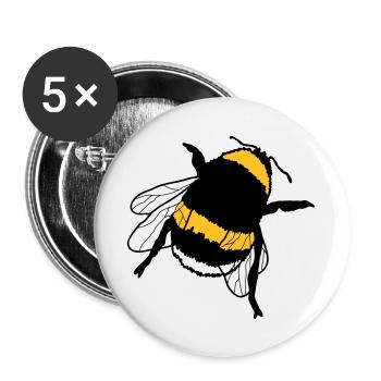 bumblebee - Buttons large 2.2''/56 mm (5-pack) - white - Front