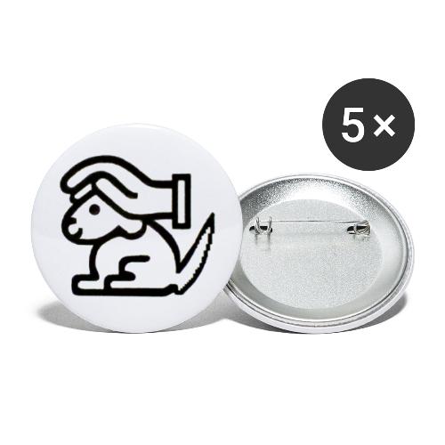 Für den Tierschutz - Buttons groß 56 mm (5er Pack)