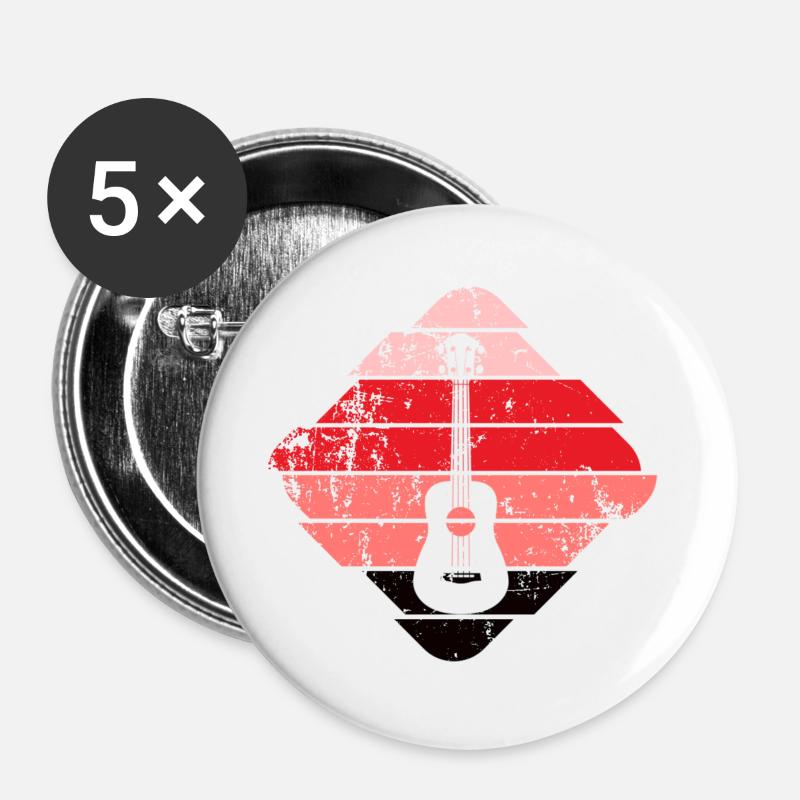 Ukulele - Buttons large 2.2''/56 mm (5-pack) - white