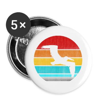 pelican - Buttons large 2.2''/56 mm (5-pack) - white - Front
