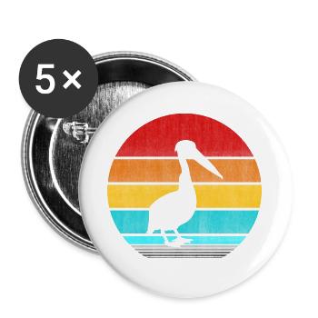 pelican - Buttons large 2.2''/56 mm (5-pack) - white - Front