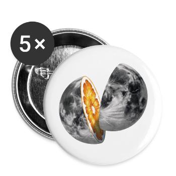 it's what's inside that counts - Buttons groß 56 mm (5er Pack) - Weiß - Vorne