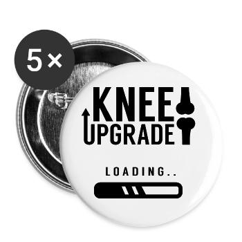 Upgrading of the knee recovery surgery surgery knee - Buttons large 2.2''/56 mm (5-pack) - white - Front