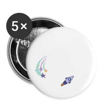 meilleure amie de l'univers cadeau amie - Lot de 5 grands badges (56 mm) - blanc - Devant