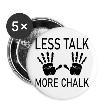 Escalade de bloc - Lot de 5 grands badges (56 mm) - blanc - Devant