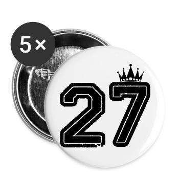27 - Buttons large 2.2''/56 mm (5-pack) - white - Front