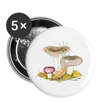 Russula cyanoxantha - Buttons large 2.2''/56 mm (5-pack) - white - Front