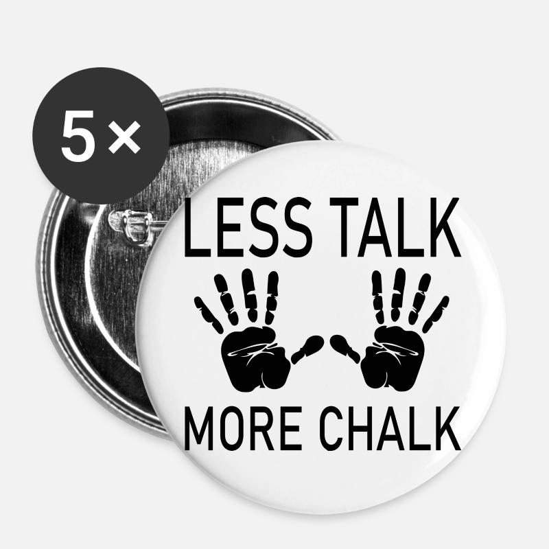 climbing - Buttons groß 56 mm (5er Pack) - Weiß