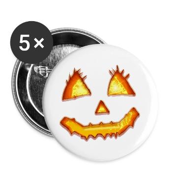 pumpkin - Buttons large 2.2''/56 mm (5-pack) - white - Front