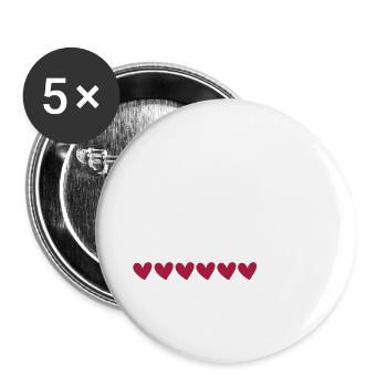 Boulderin in Ausbildung Kletterin Geschenk - Buttons groß 56 mm (5er Pack) - Weiß - Vorne