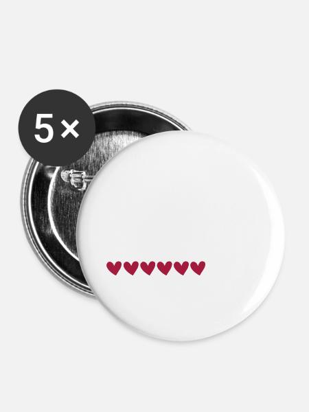 Boulderin in Ausbildung Kletterin Geschenk - Buttons groß 56 mm (5er Pack) - Weiß